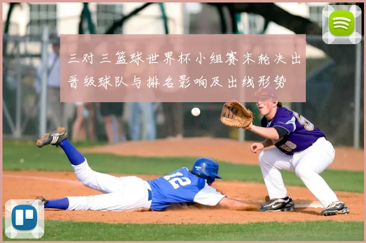 三对三篮球世界杯小组赛末轮决出晋级球队与排名影响及出线形势